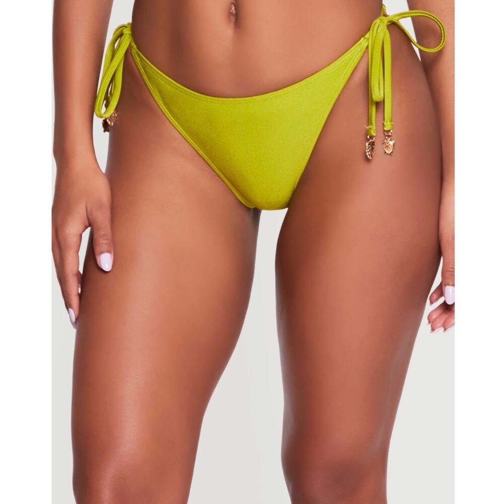$60 NWT green BATHING SUIT TOP AND BOTTOM Catherine Malagrino small - Picture 2 of 6